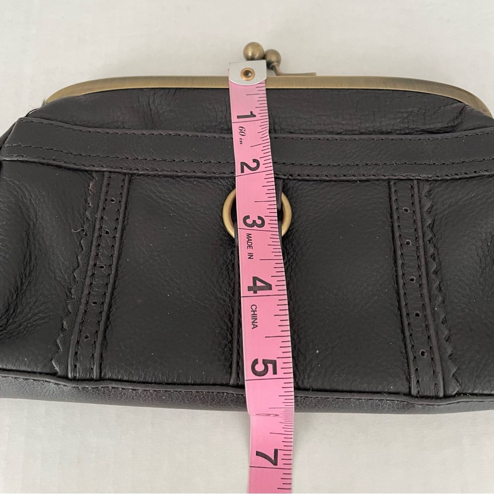 Banana Republic Brown Leather Kisslock Clutch - Picture 4 of 7